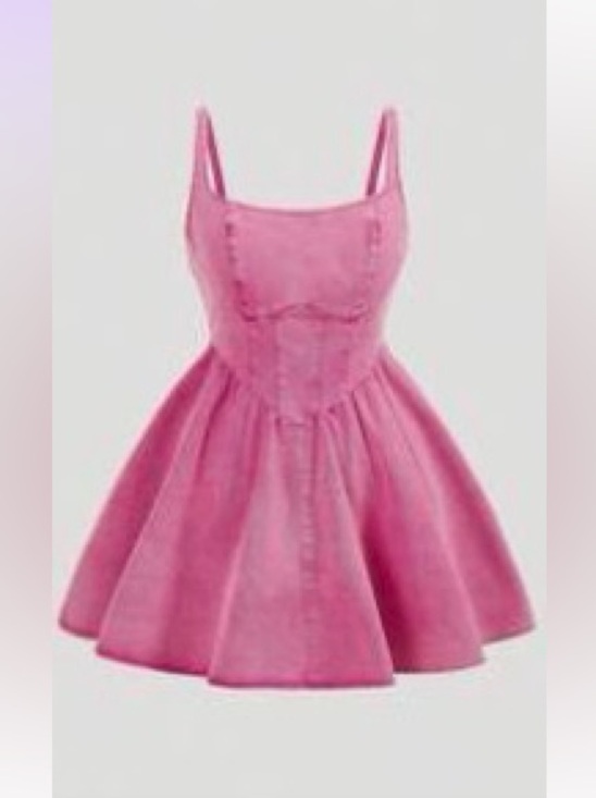 SHEIN Dresses & Skirts - SHEIN Women’s Pink Sleeveless Denim Summer Dress 2XL